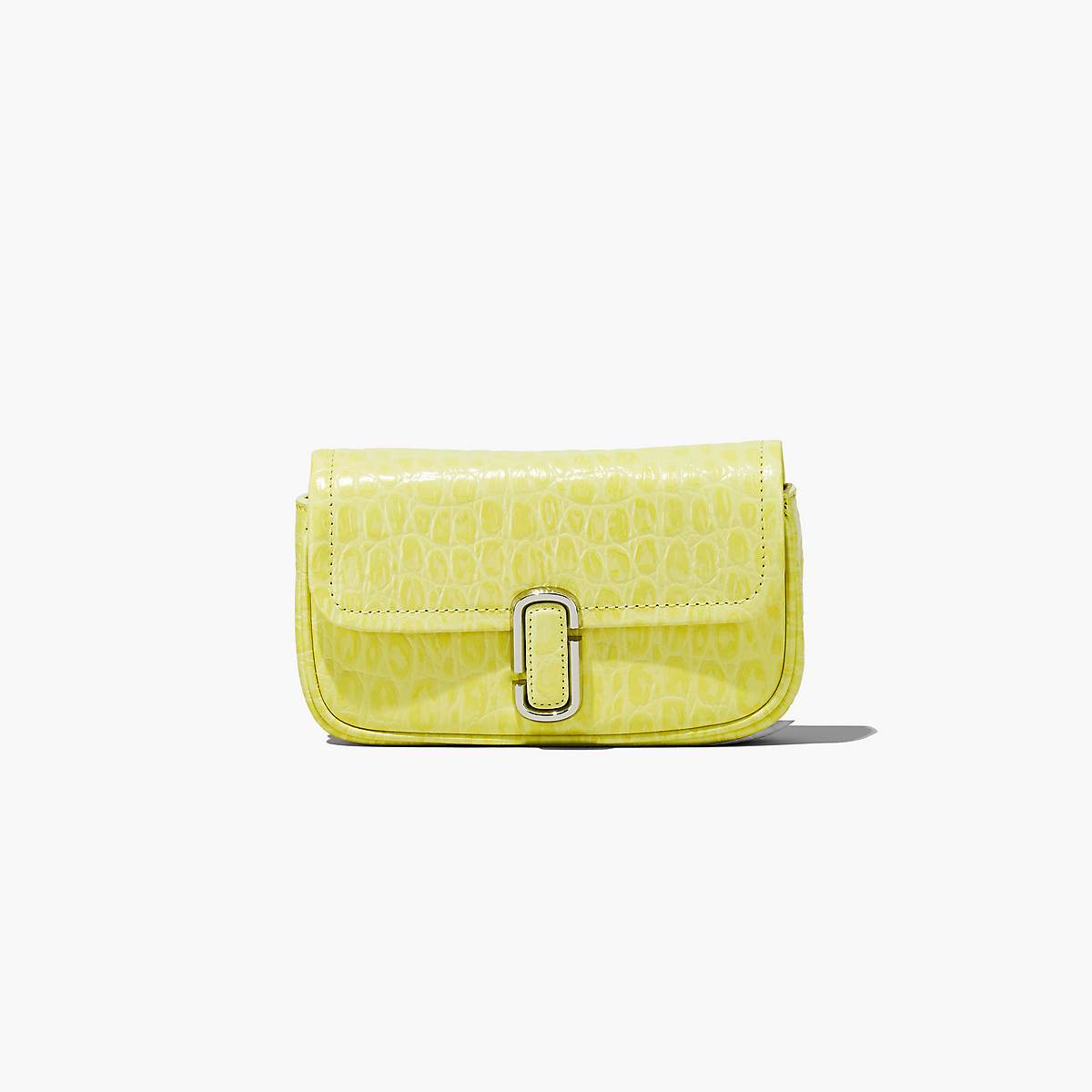 Marc Jacobs Croc-Embossed J Marc Mini Axelväska Dam Gula | OPE-410769