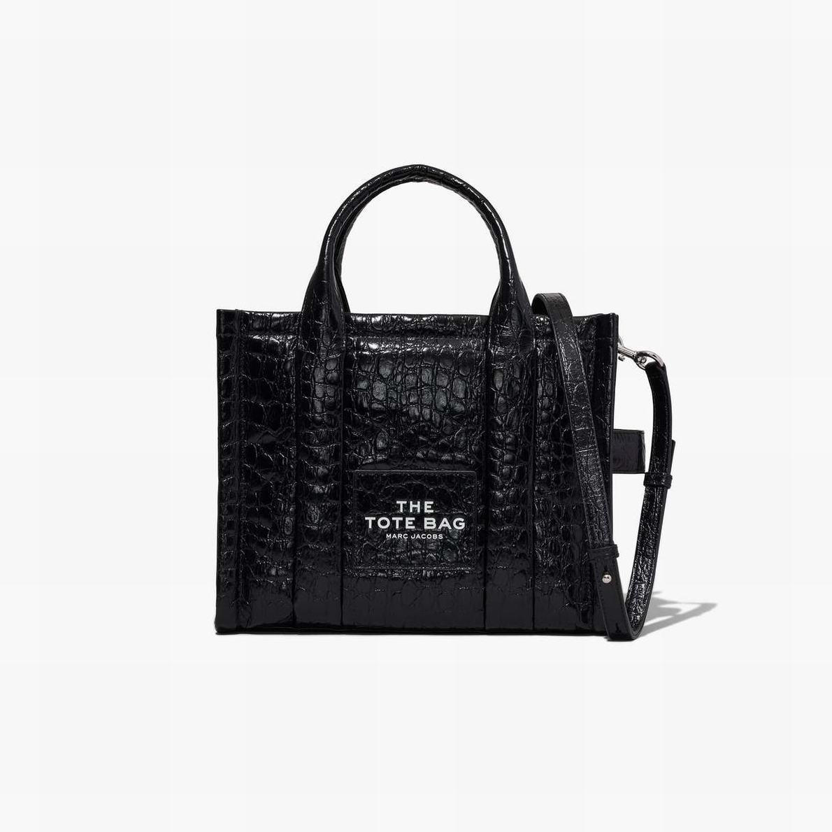 Marc Jacobs Croc-Embossed Medium Toteväska Dam Svarta | ENL-163485