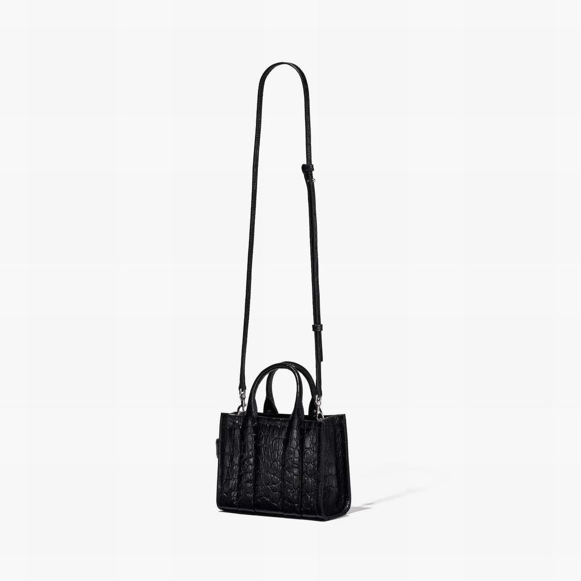 Marc Jacobs Croc-Embossed Micro Toteväska Dam Svarta | OFC-520397