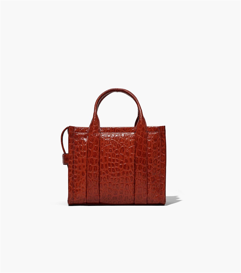 Marc Jacobs Croc-Embossed Mini Toteväska Dam Bruna | LUP-587429