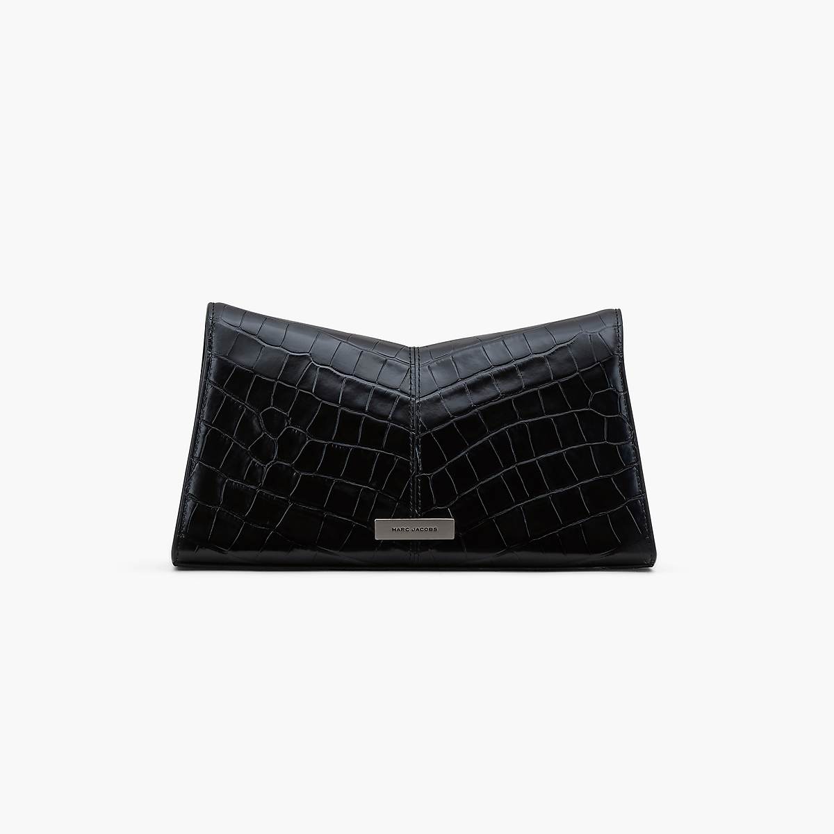 Marc Jacobs Croc-Embossed St. Marc Convertible Clutch Axelväska Dam Svarta | VIF-076415