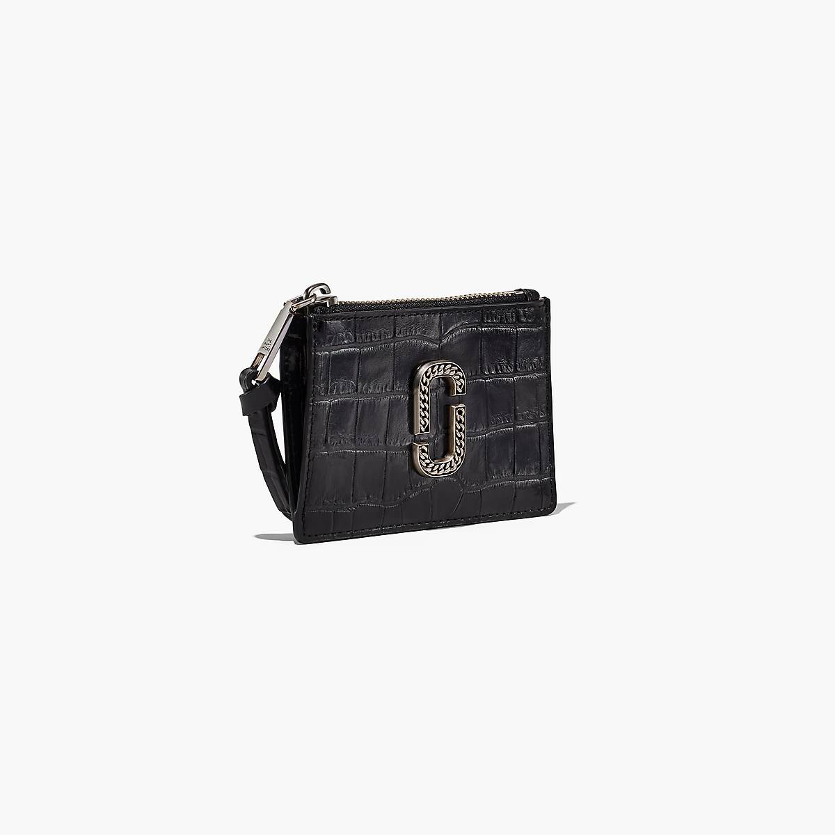 Marc Jacobs Croc-Embossed Top Zip Multi Plånbok Dam Svarta | TBJ-482539