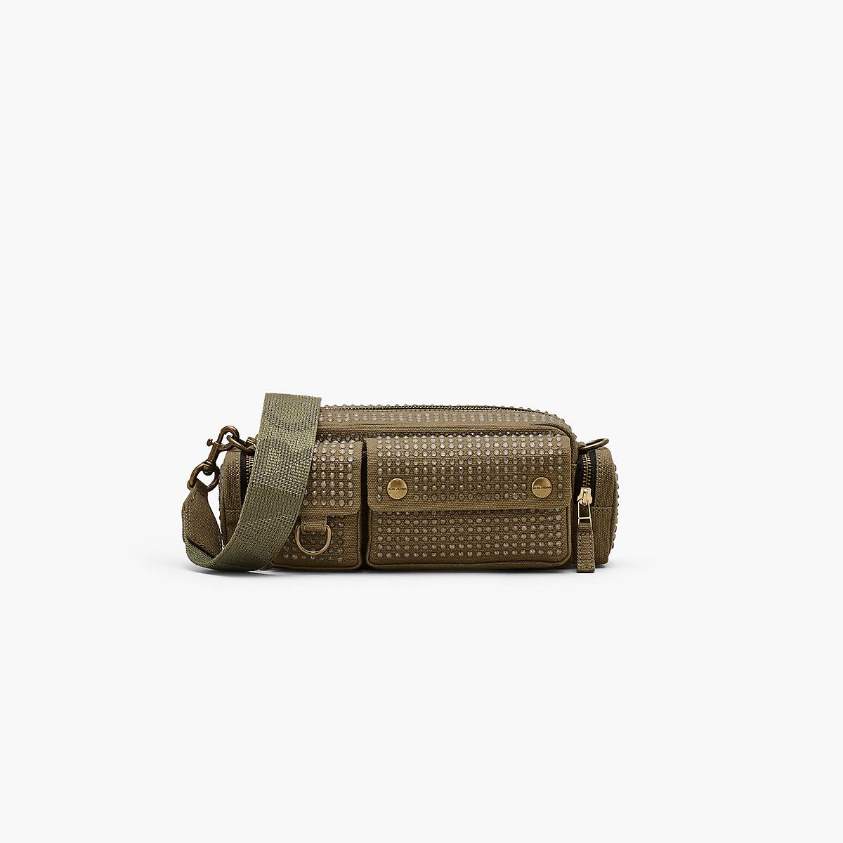 Marc Jacobs Crystal Canvas Cargo Axelväska Dam Gröna | REP-934160