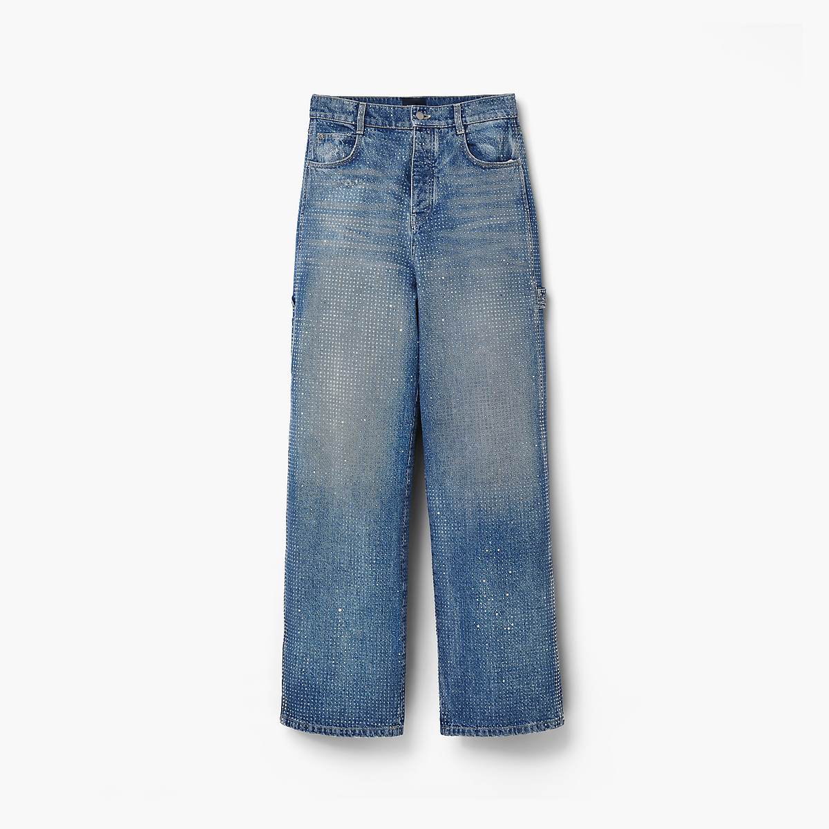 Marc Jacobs Crystal Denim Oversized Jeans Dam Ljusblå | TPQ-149730