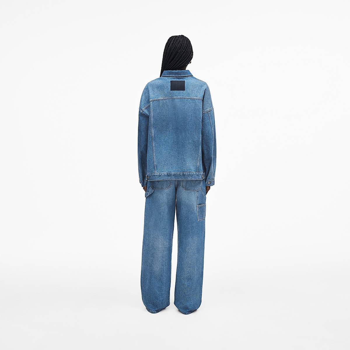 Marc Jacobs Crystal Denim Oversized Jeans Dam Ljusblå | TPQ-149730