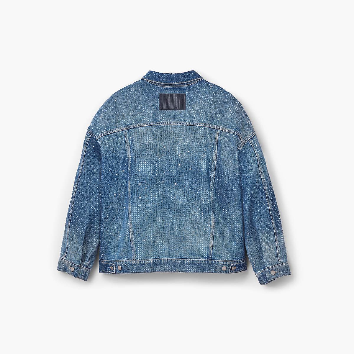 Marc Jacobs Crystal Denim Oversized Trucker Jackor Dam Ljusblå | XFB-398142