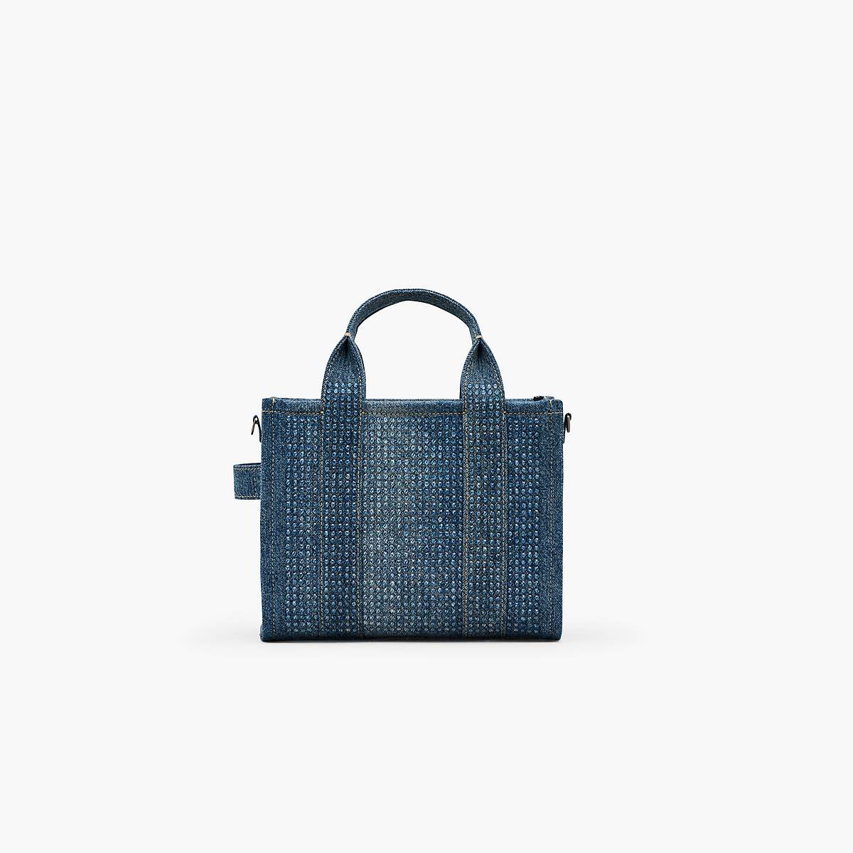 Marc Jacobs Crystal Denim Small Toteväska Dam Ljusblå | EXF-208134