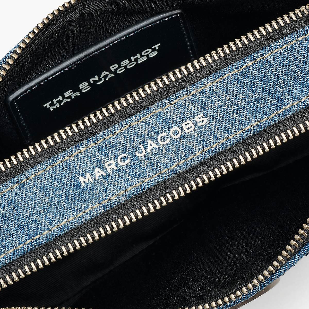 Marc Jacobs Crystal Denim Snapshot Väska Dam Ljusblå | ODK-084726