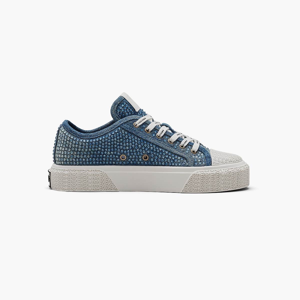 Marc Jacobs Crystal Denim Sneakers Dam Ljusblå | SMG-942685