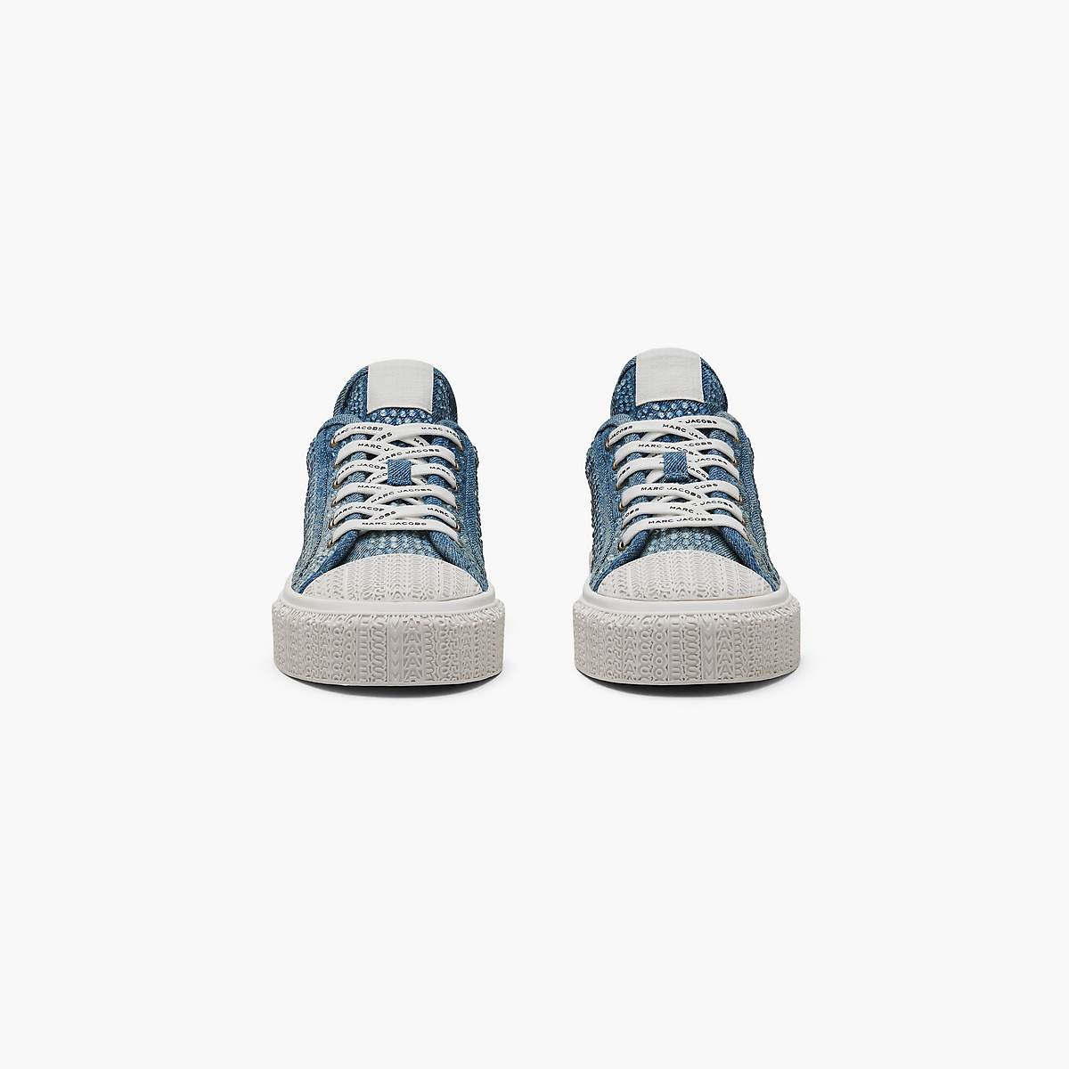 Marc Jacobs Crystal Denim Sneakers Dam Ljusblå | SMG-942685