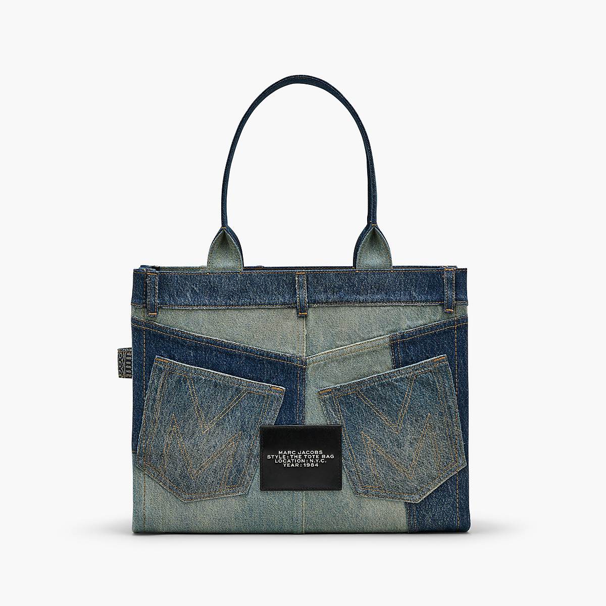 Marc Jacobs Deconstructed Denim Large Toteväska Dam Indigo Olika Färger | NOG-069351