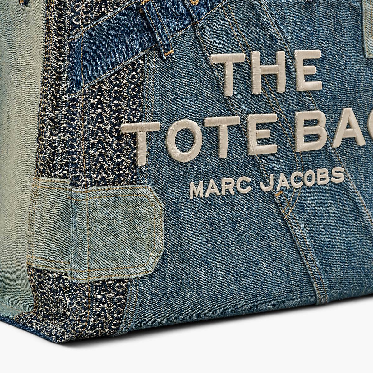 Marc Jacobs Deconstructed Denim Large Toteväska Dam Indigo Olika Färger | NOG-069351