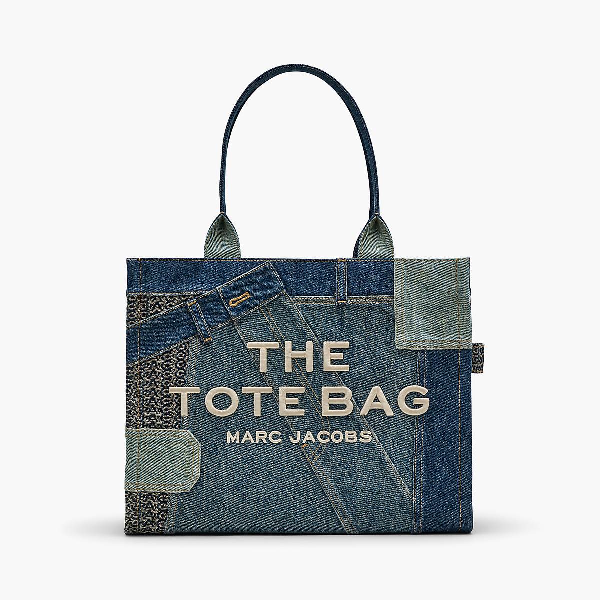 Marc Jacobs Deconstructed Denim Large Toteväska Dam Indigo Olika Färger | NOG-069351