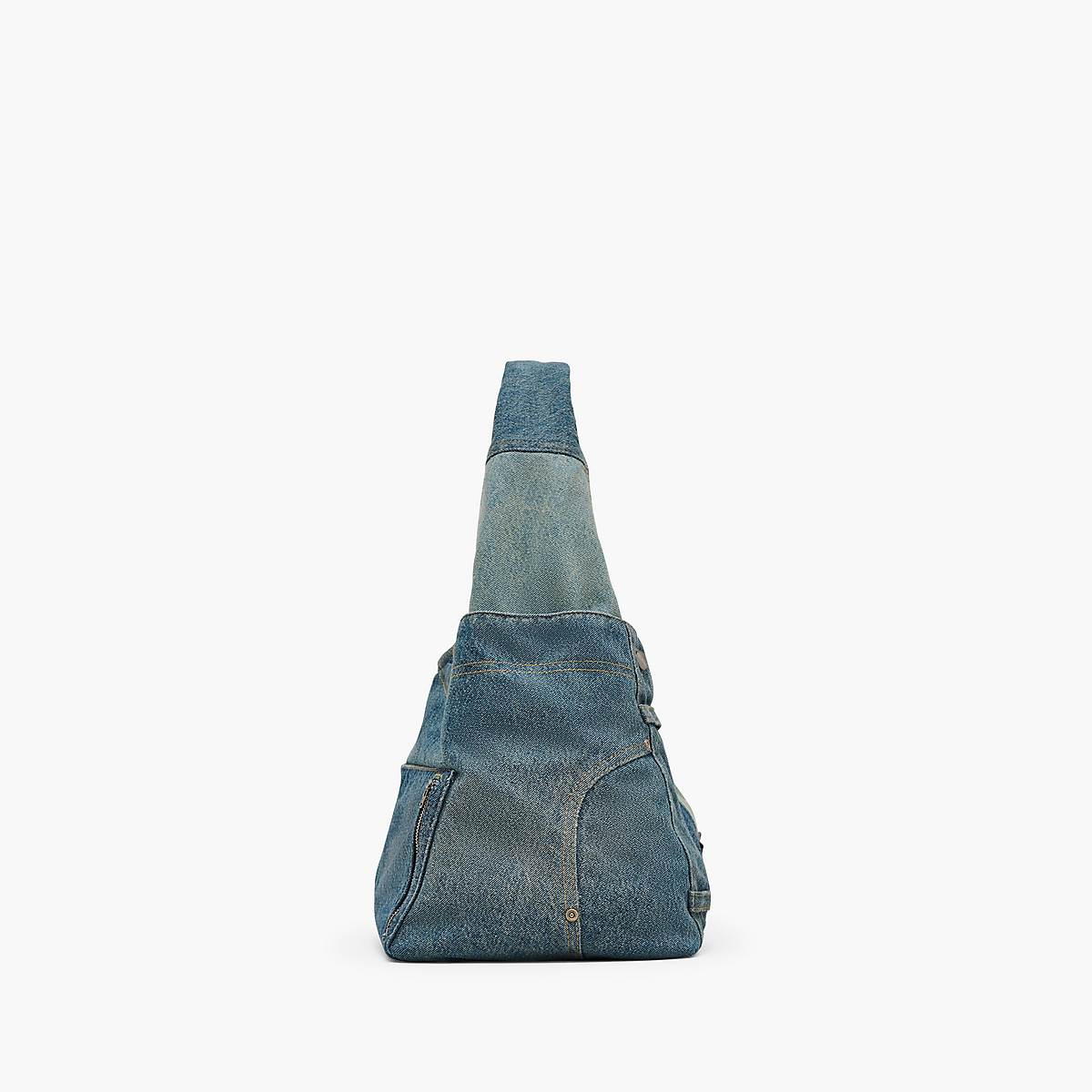 Marc Jacobs Deconstructed Denim Sack Axelväska Dam Indigo Olika Färger | RWZ-306297