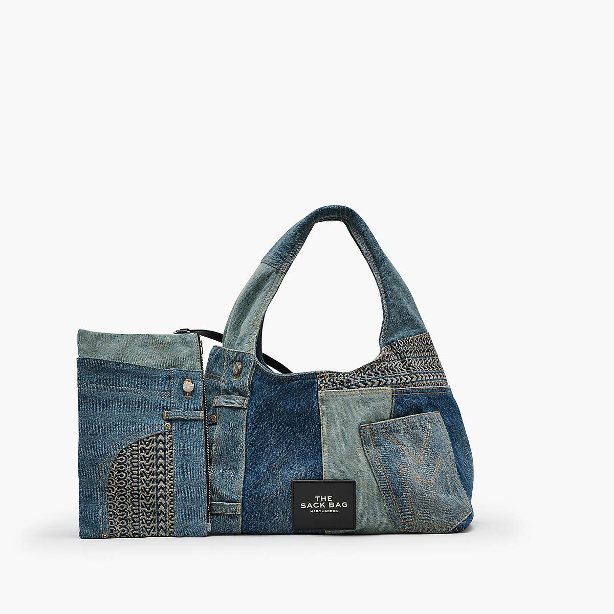 Marc Jacobs Deconstructed Denim Sack Axelväska Dam Indigo Olika Färger | RWZ-306297