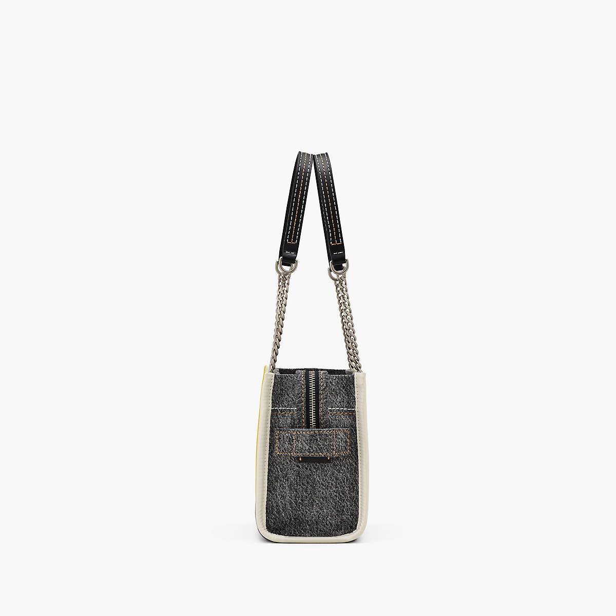 Marc Jacobs Denim Chain Small Toteväska Dam Svarta Tvätt | WFQ-839652