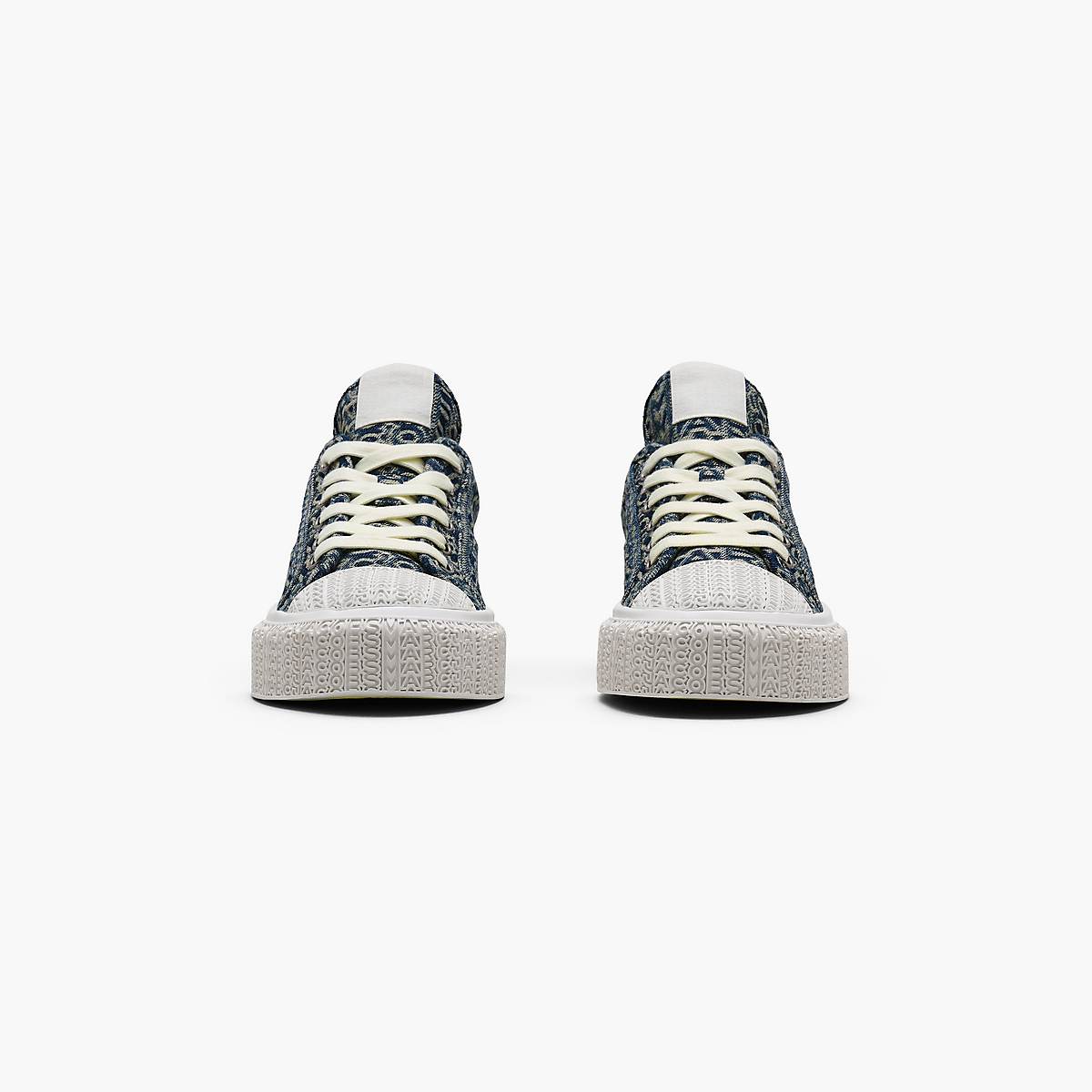 Marc Jacobs Denim Monogram Sneakers Dam Blå | QKW-860291