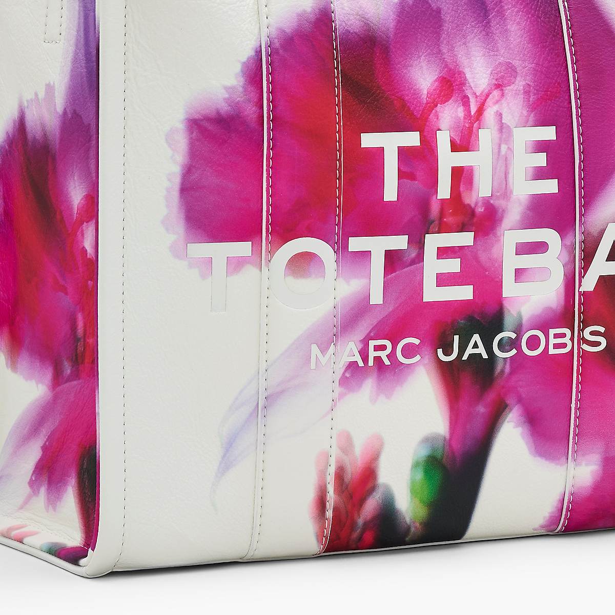 Marc Jacobs Future Floral Leather Medium Toteväska Dam Vita Olika Färger | JUL-681732