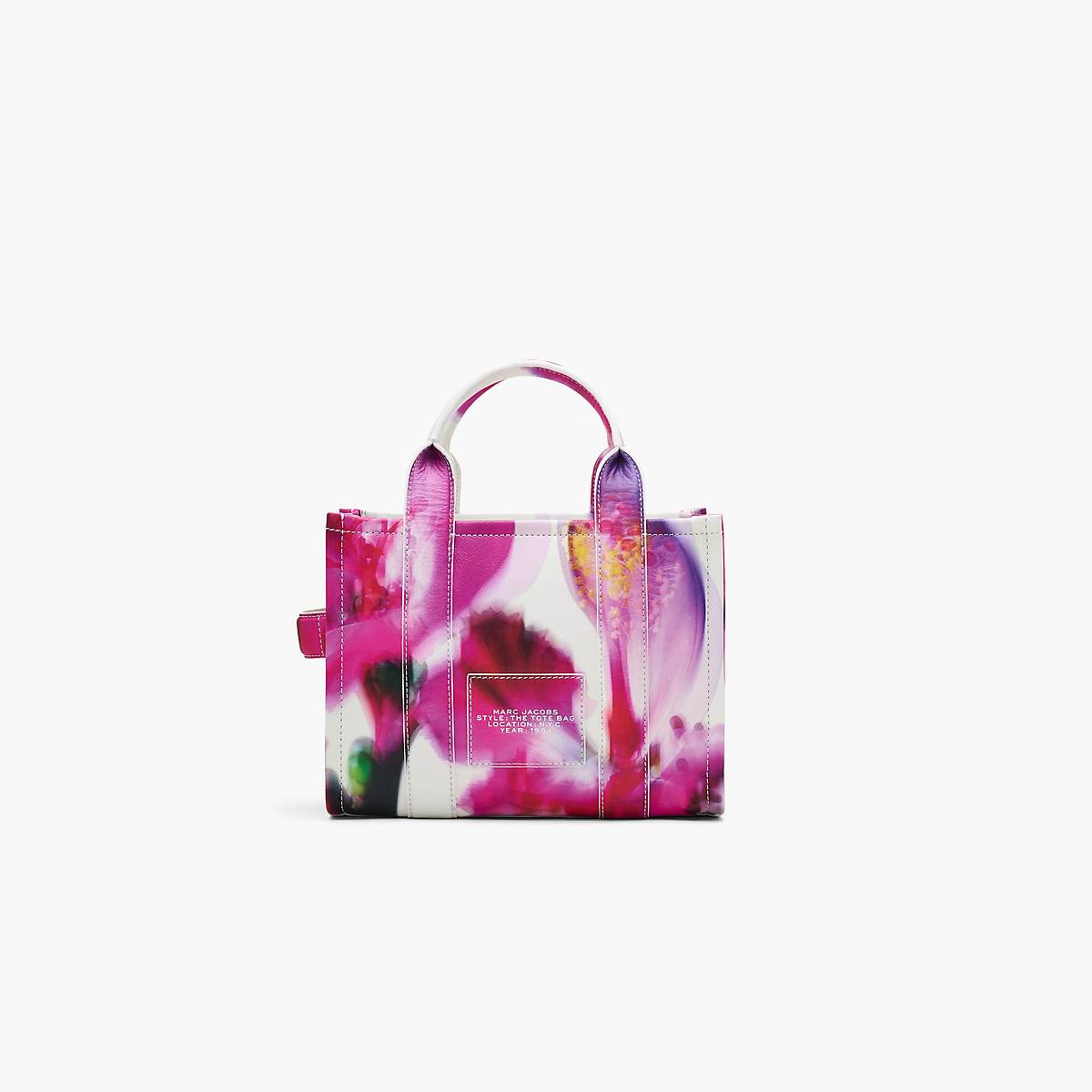 Marc Jacobs Future Floral Leather Small Toteväska Dam Vita Olika Färger | XZW-310596