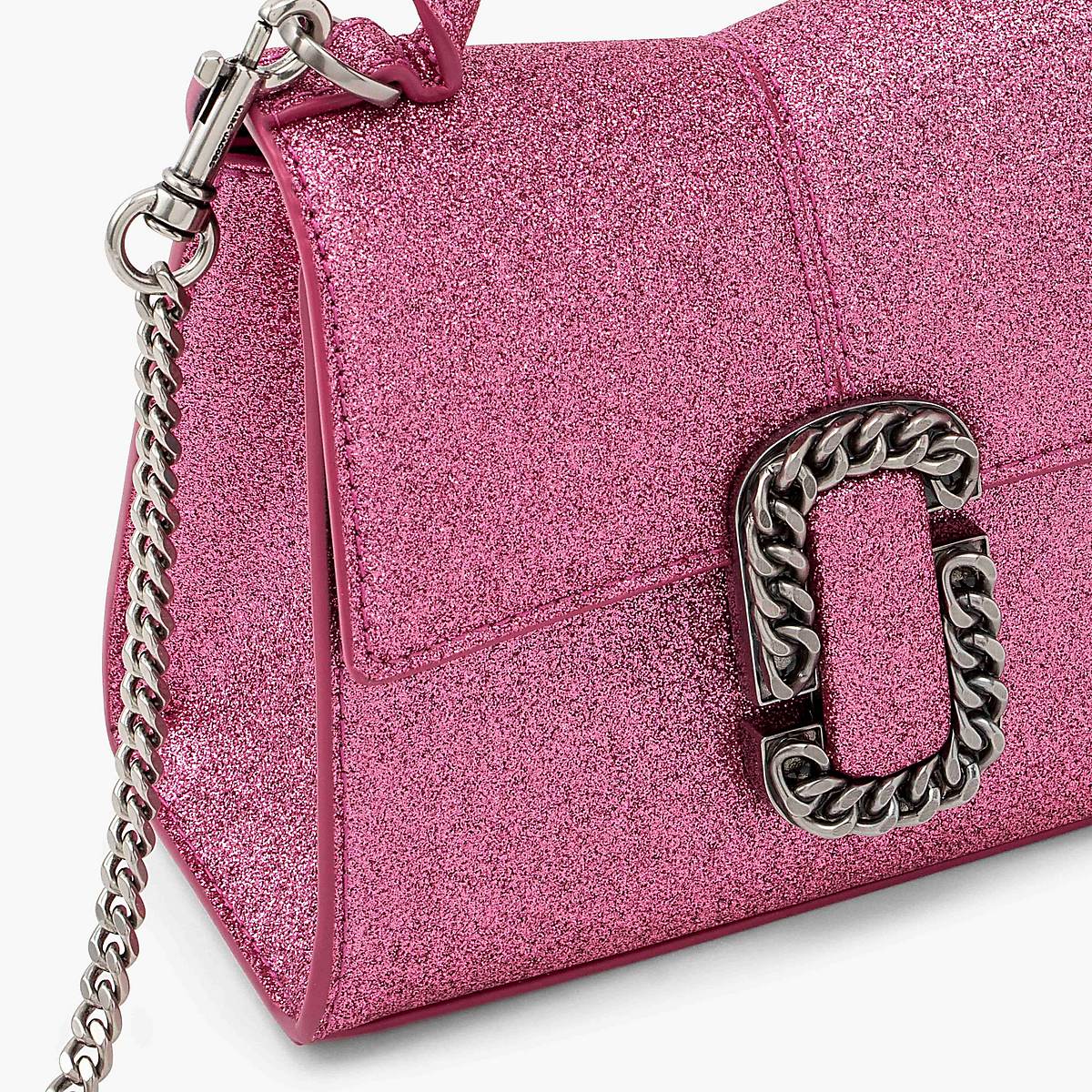 Marc Jacobs Galactic Glitter St. Marc Mini Top Handle Handväska Dam Rosa | RSH-735210