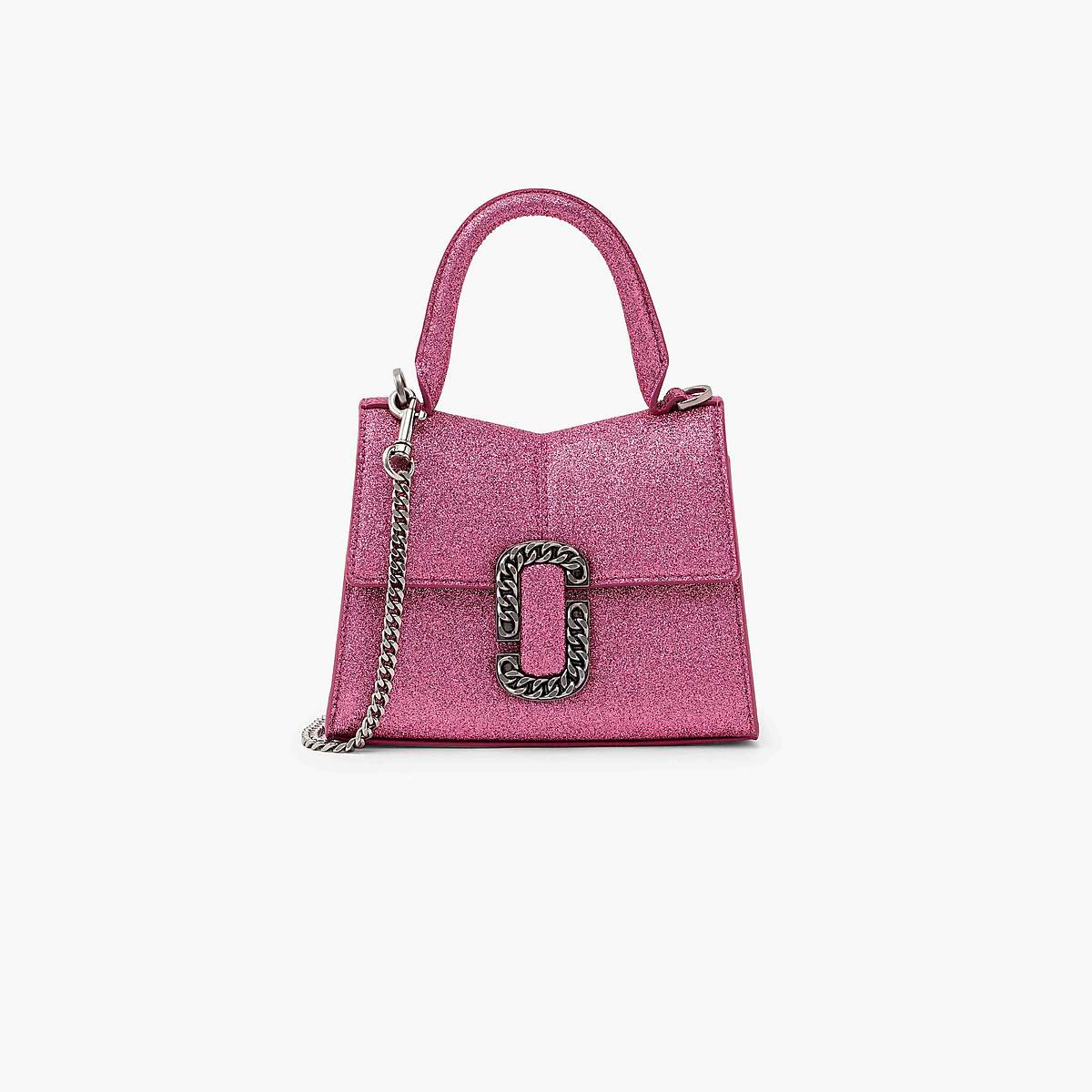 Marc Jacobs Galactic Glitter St. Marc Mini Top Handle Handväska Dam Rosa | RSH-735210