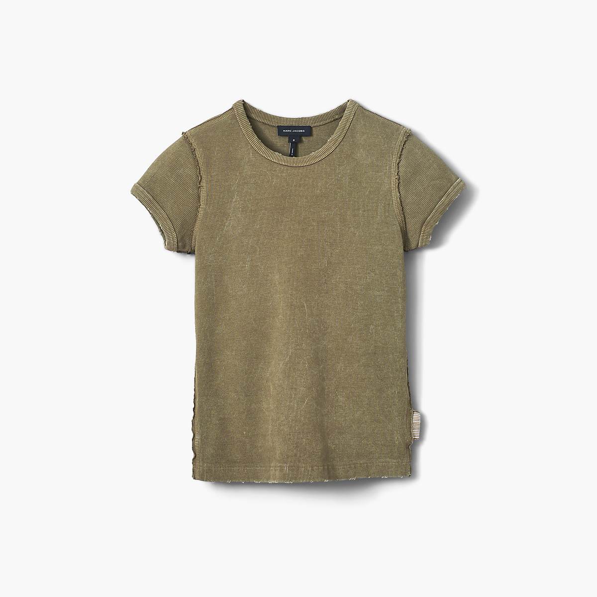 Marc Jacobs Grunge Shrunken Tee T-Shirt Dam Khaki | WYC-469051