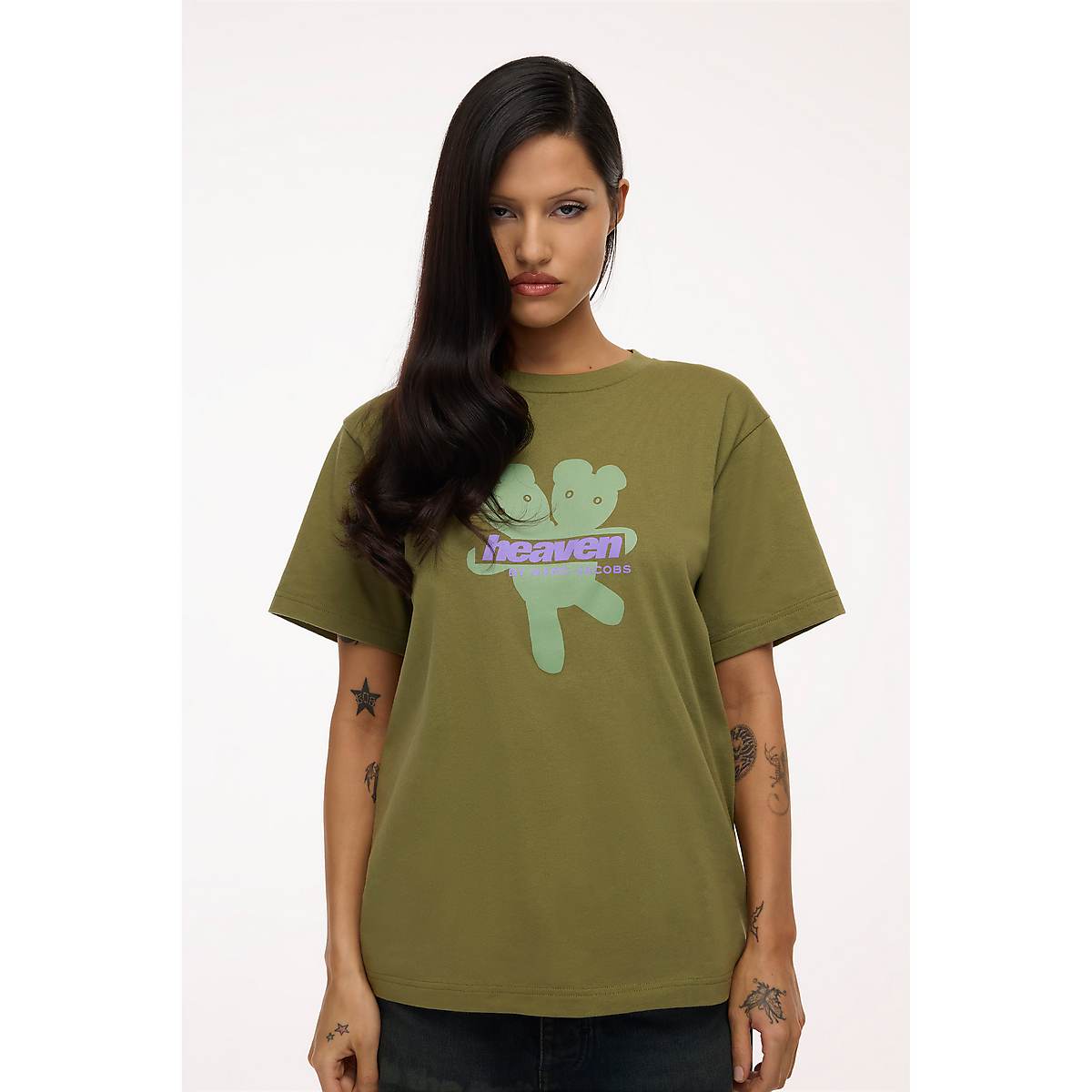 Marc Jacobs Heaven Logo T-Shirt Dam Gröna | LVA-428617