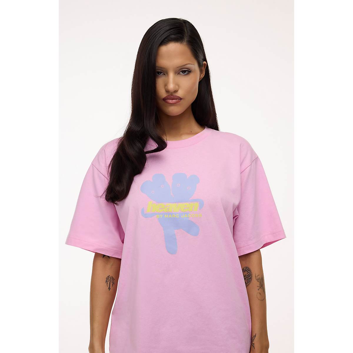 Marc Jacobs Heaven Logo T-Shirt Dam Rosa | DQV-751826