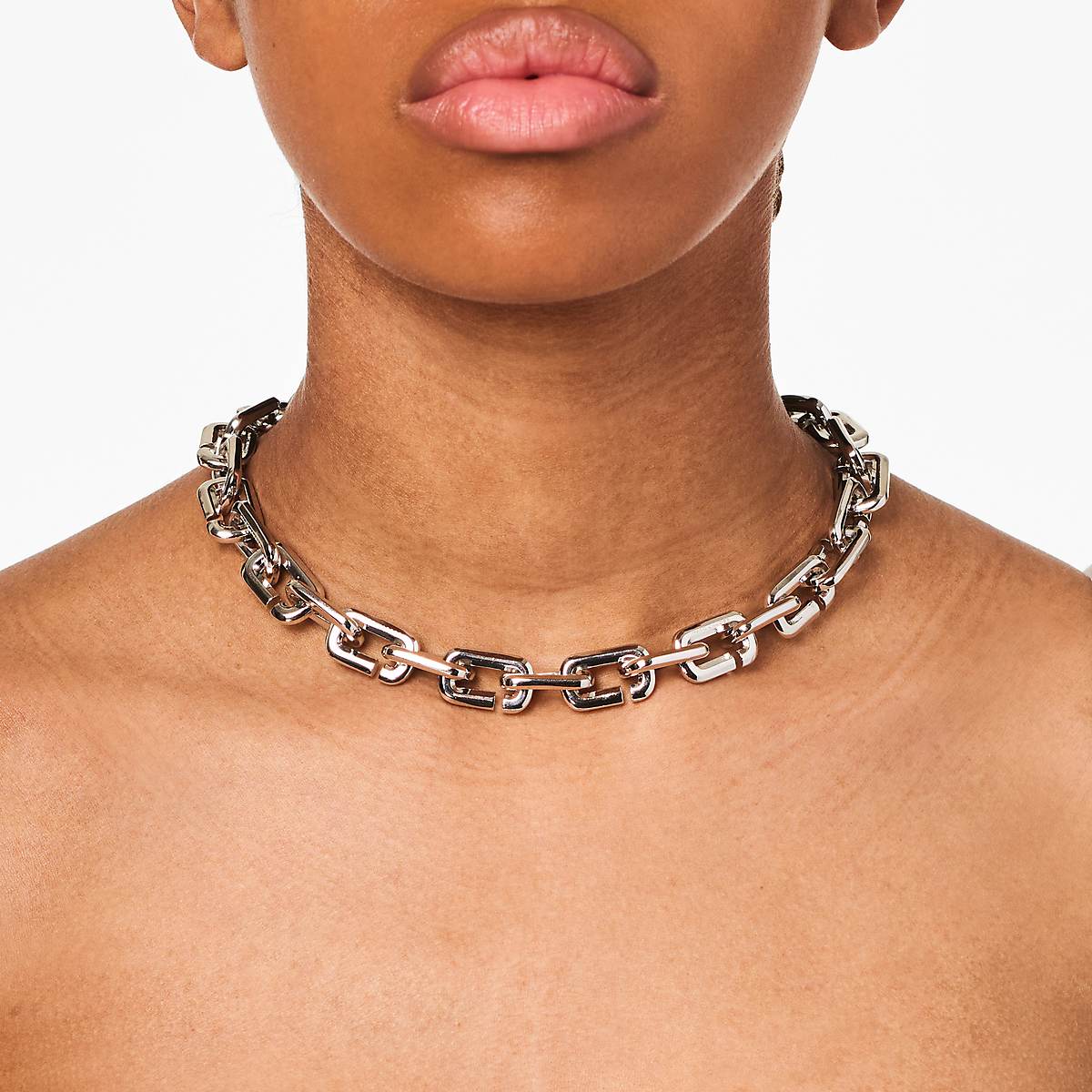 Marc Jacobs J Marc Chain Link Halsband Dam Silver | HOU-578203