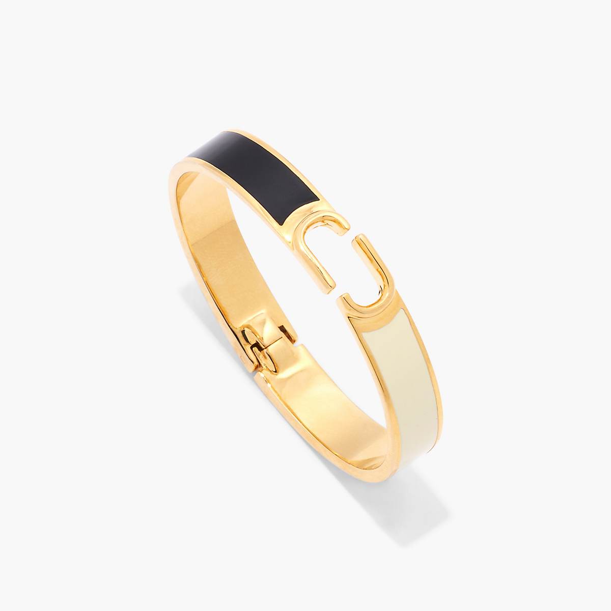 Marc Jacobs J Marc Hinge Bangle Armring Dam Svarta Guld | COJ-683159