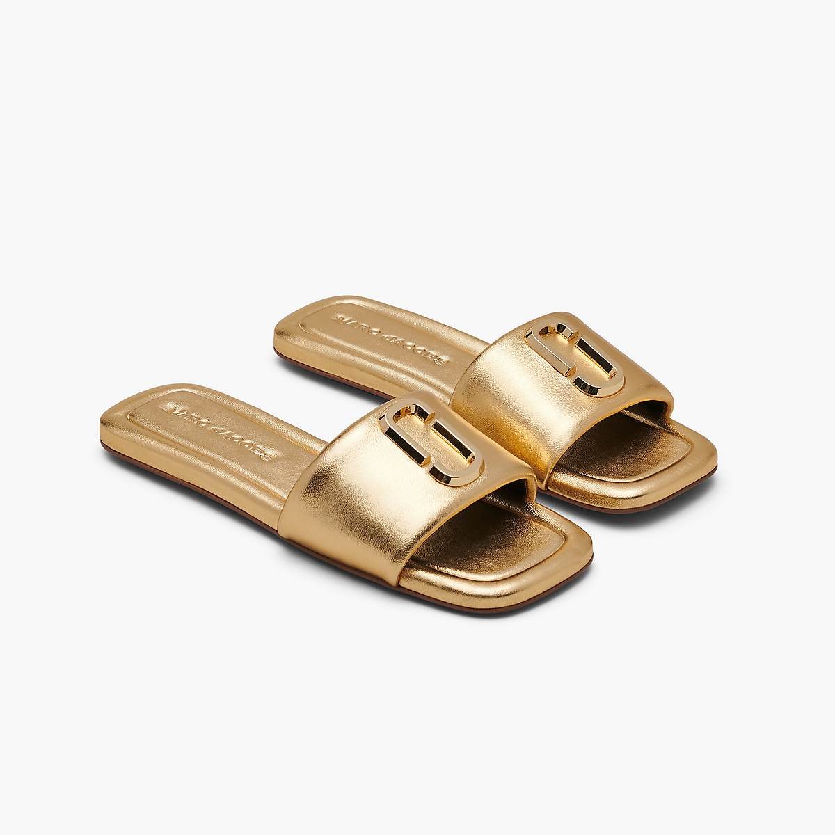 Marc Jacobs J Marc Metallic Sandaler Dam Guld | EPL-367912