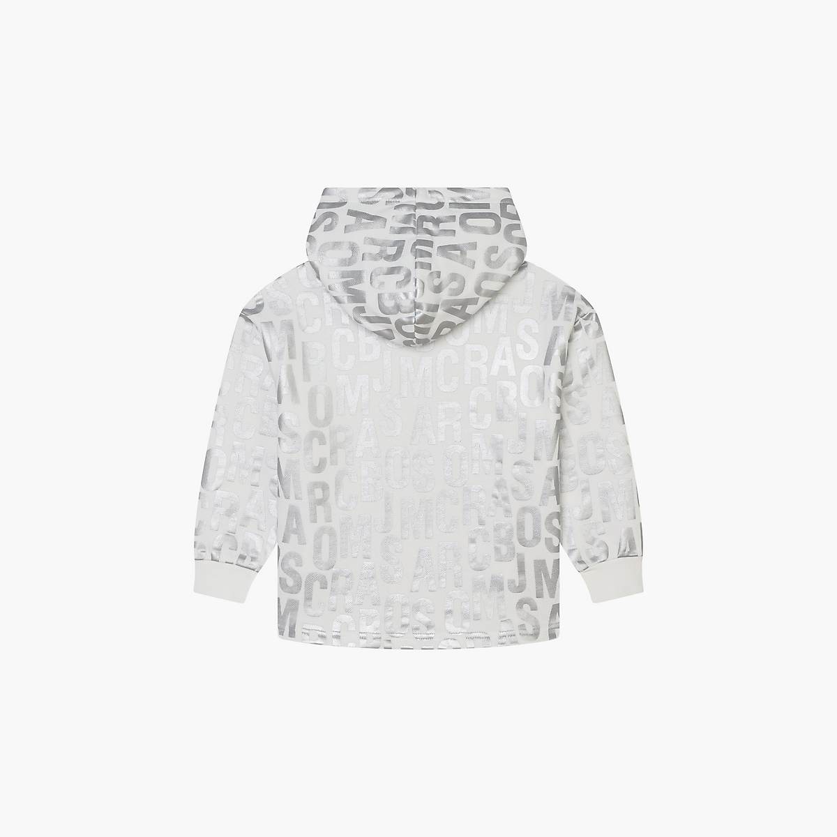 Marc Jacobs Jumbled Monogram Metallic Sweatshirt Barn Vita | HXG-730814