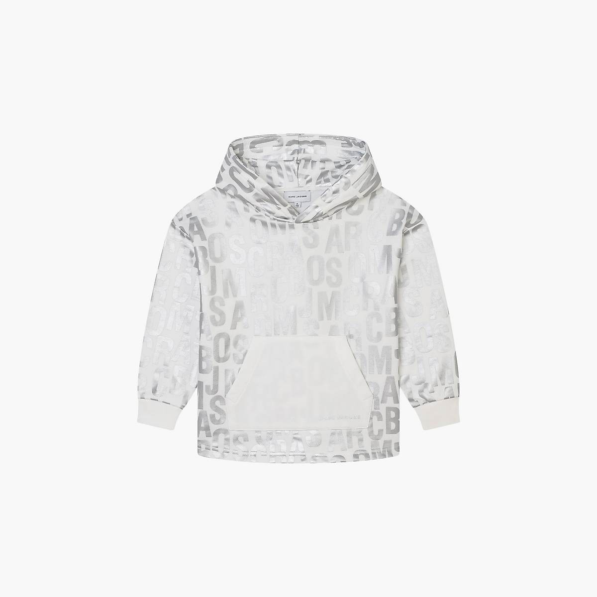 Marc Jacobs Jumbled Monogram Metallic Sweatshirt Barn Vita | HXG-730814