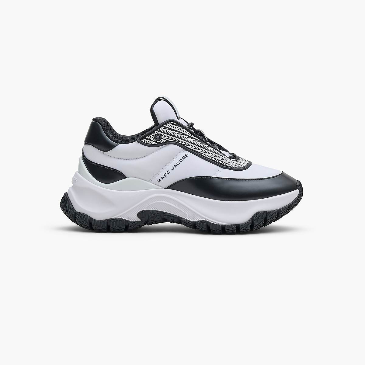 Marc Jacobs Lazy Runner Sneakers Dam Vita Svarta | PTS-291746