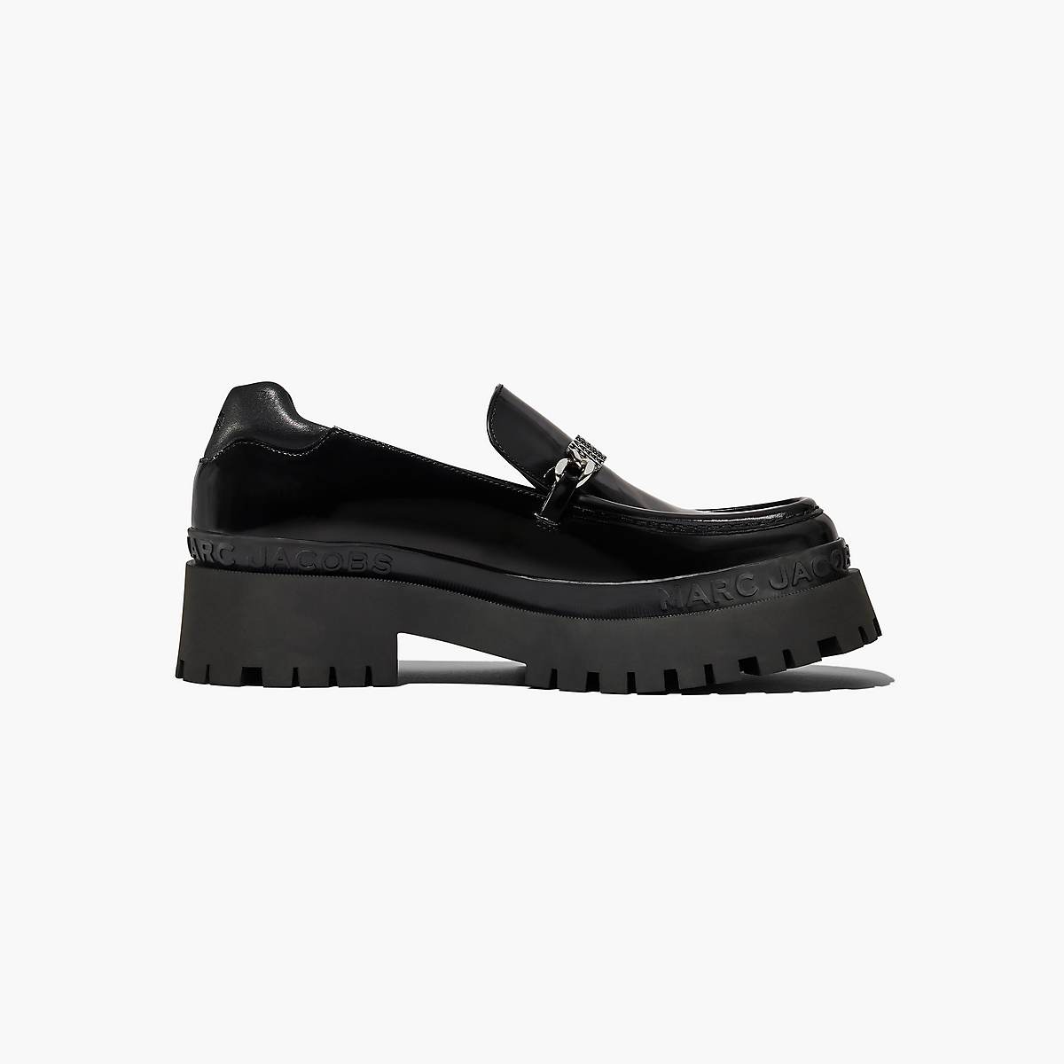 Marc Jacobs Leather Barcode Monogram Loafers Dam Svarta | KIR-072436