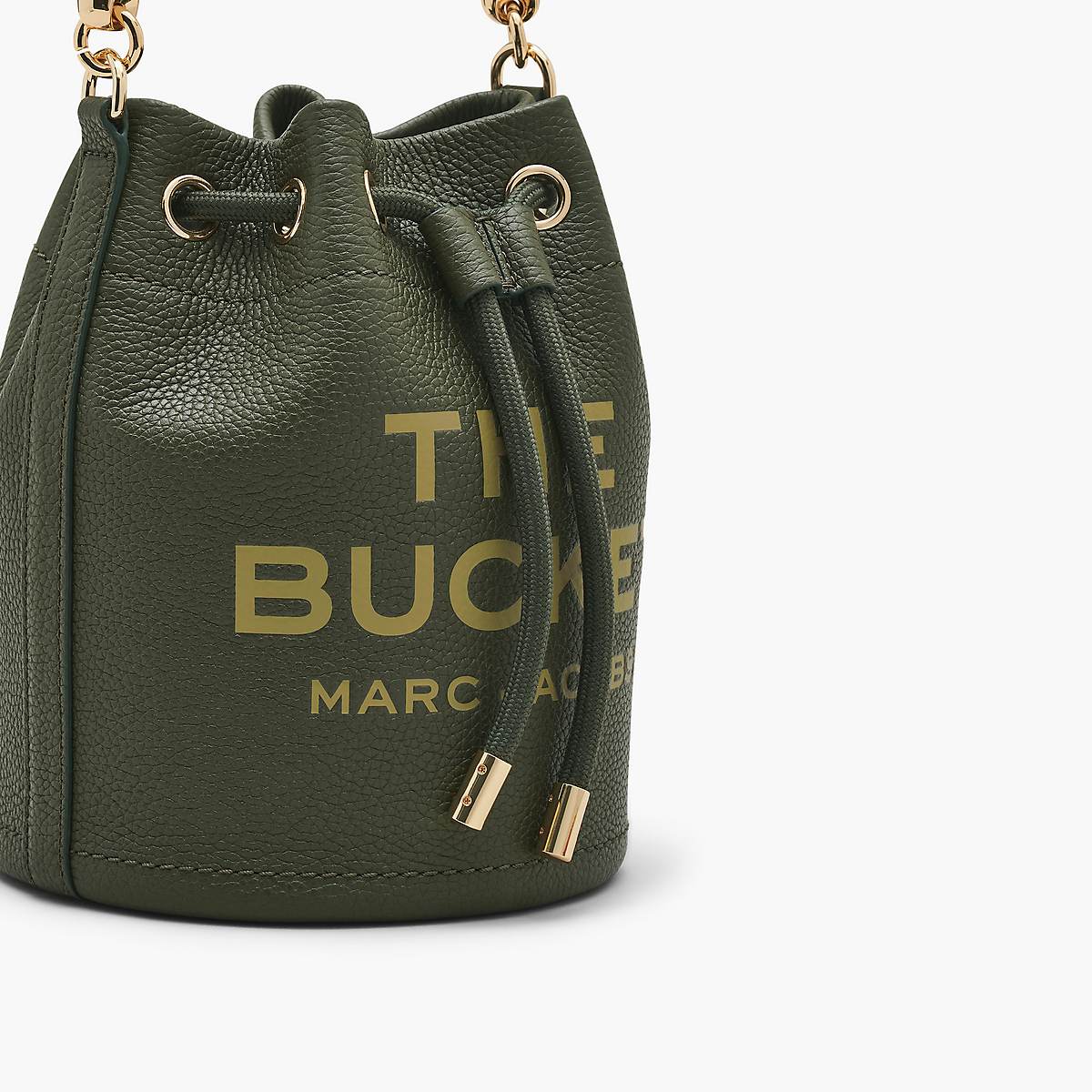 Marc Jacobs Leather Bucket Väska Dam Olivgröna | NWI-964738