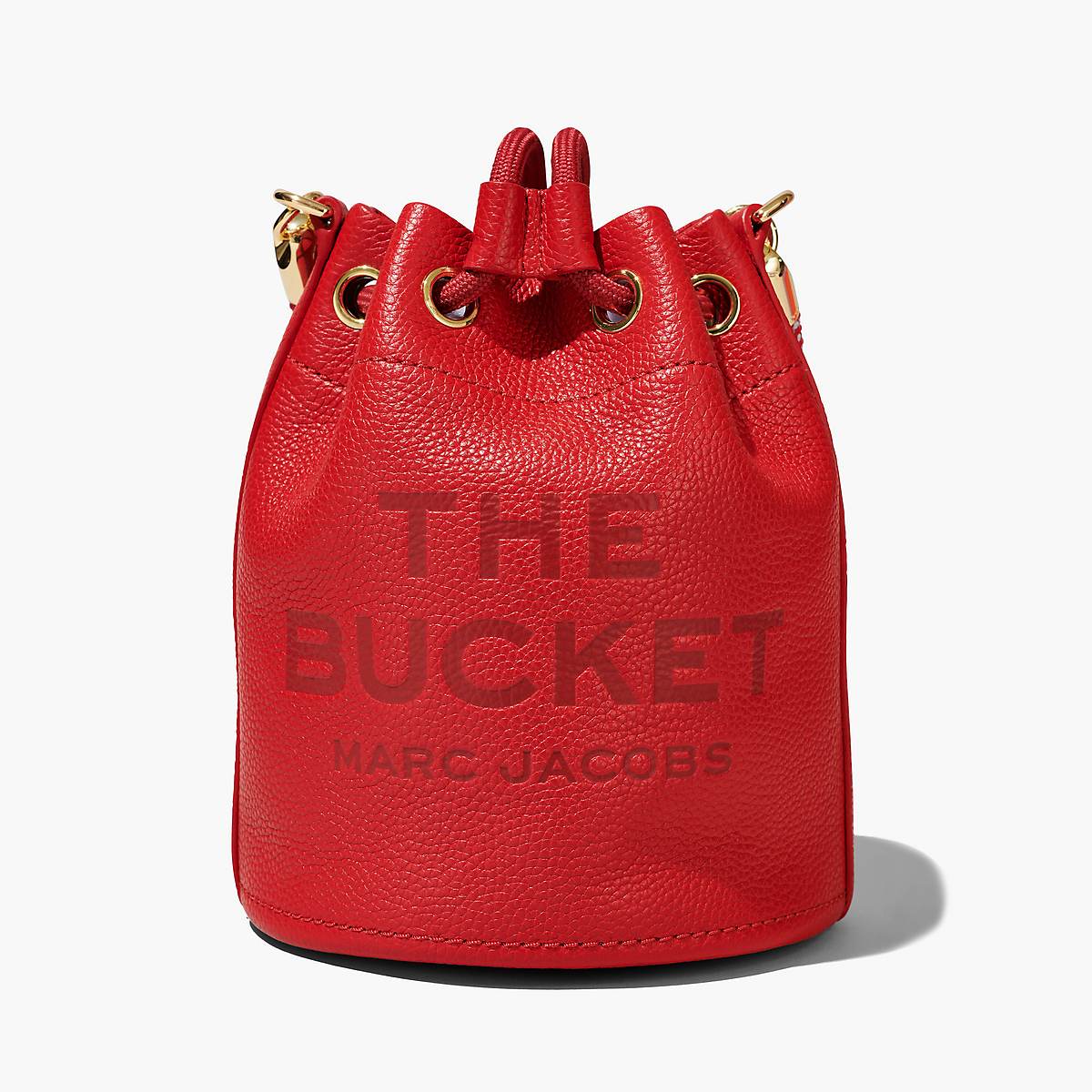 Marc Jacobs Leather Bucket Väska Dam Röda | OSB-415380