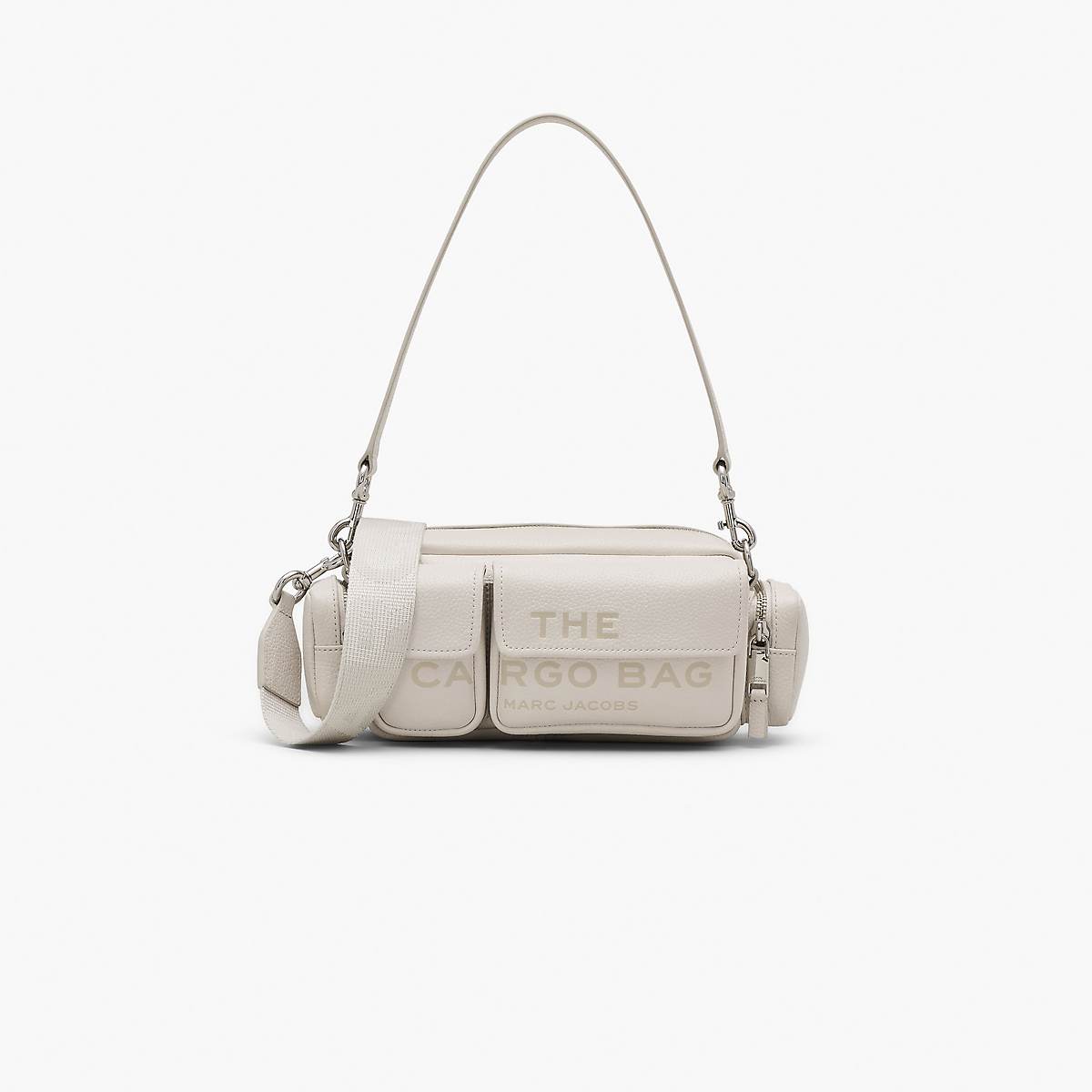 Marc Jacobs Leather Cargo Axelväska Dam Silver | FAK-097413