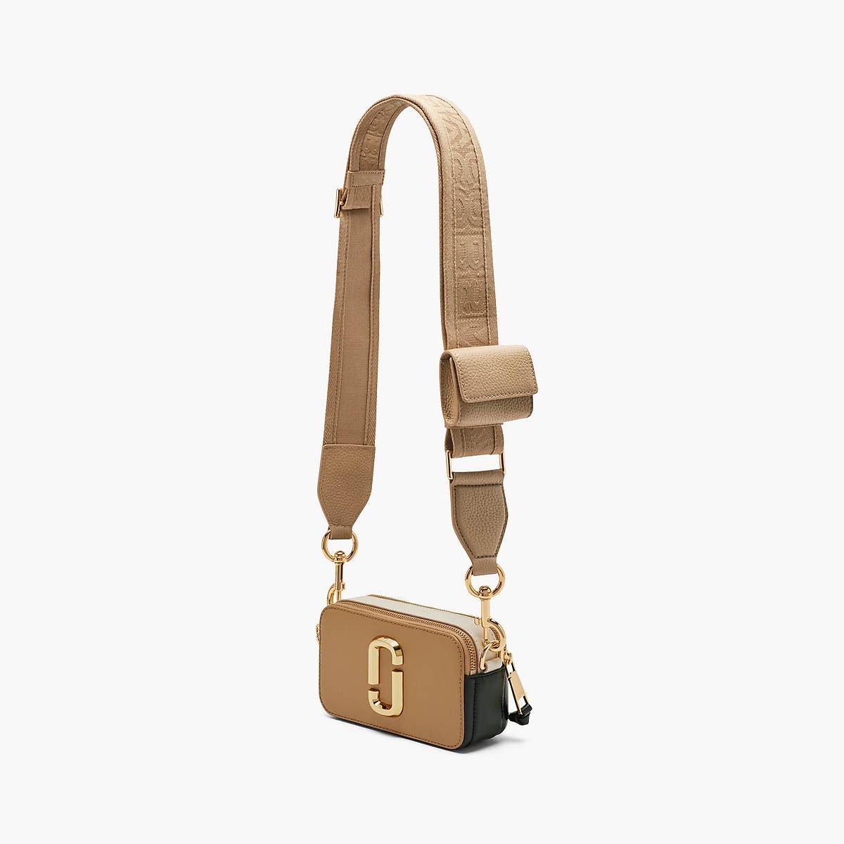 Marc Jacobs Leather Cargo Webbing Väskrem Dam Bruna | XJI-926017