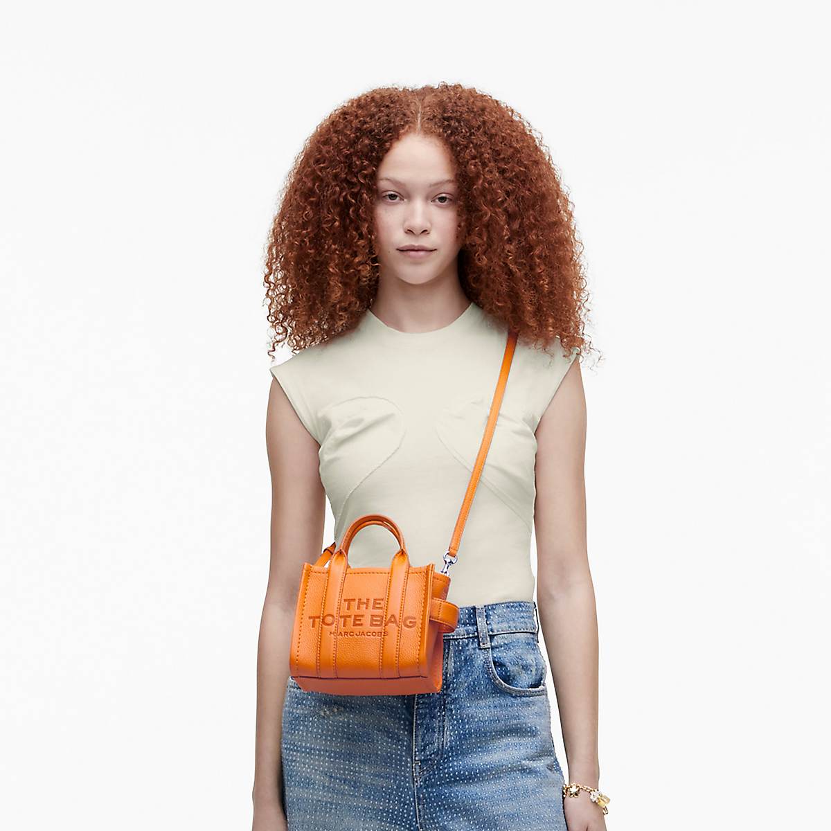 Marc Jacobs Leather Crossbody Toteväska Dam Orange | ZQP-172586