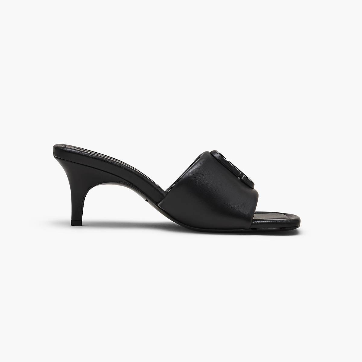 Marc Jacobs Leather J Marc Heeled Sandaler Dam Svarta | PEW-102837