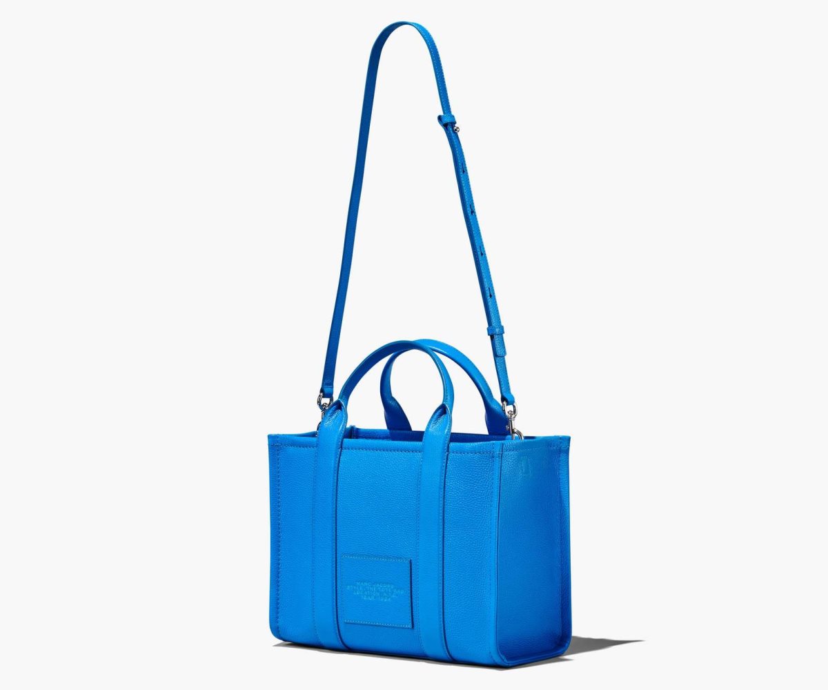 Marc Jacobs Leather Medium Toteväska Dam Blå | OJX-310485