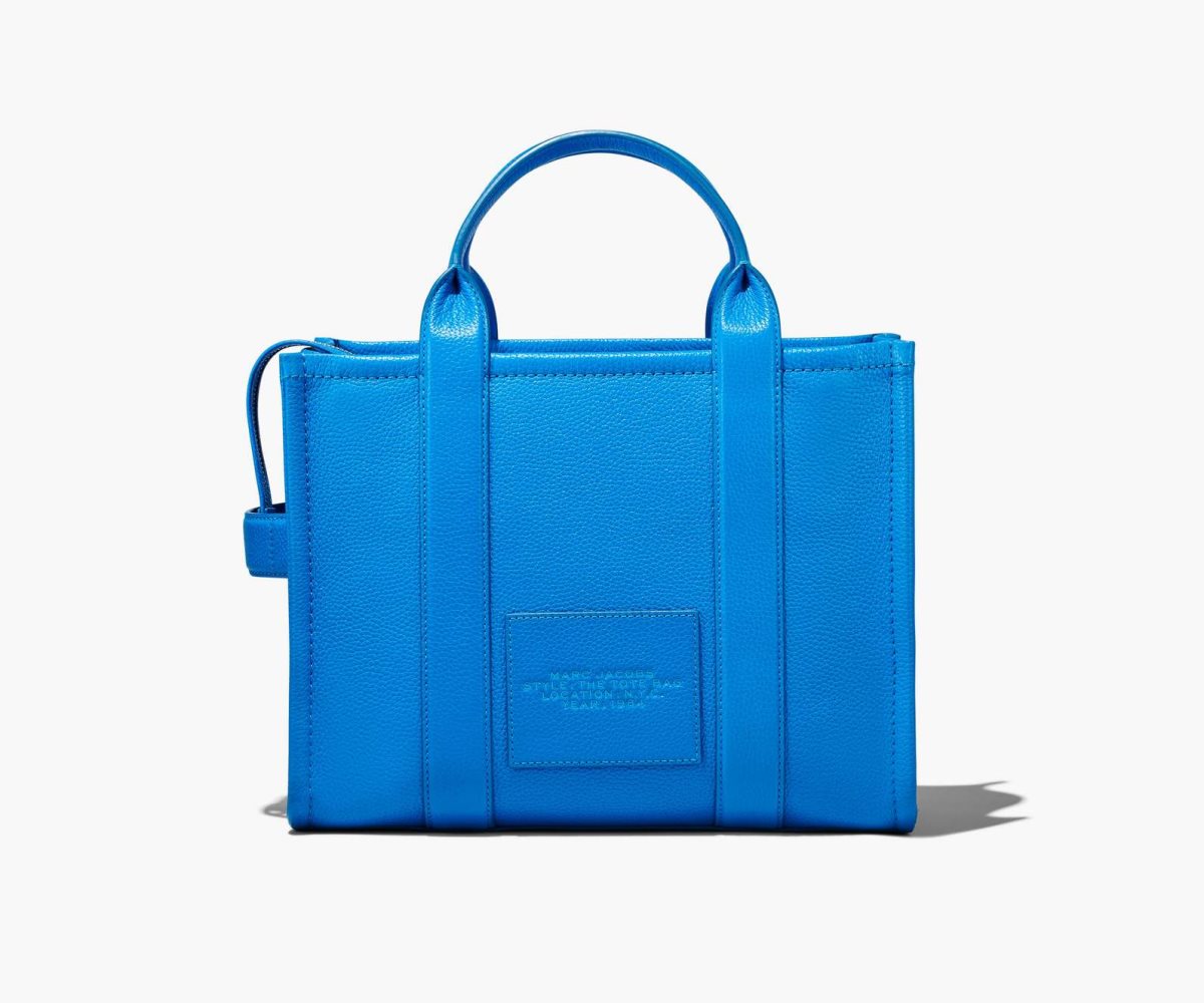 Marc Jacobs Leather Medium Toteväska Dam Blå | OJX-310485