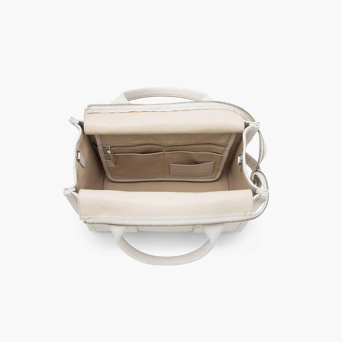 Marc Jacobs Leather Medium Toteväska Dam Silver | PVQ-321564