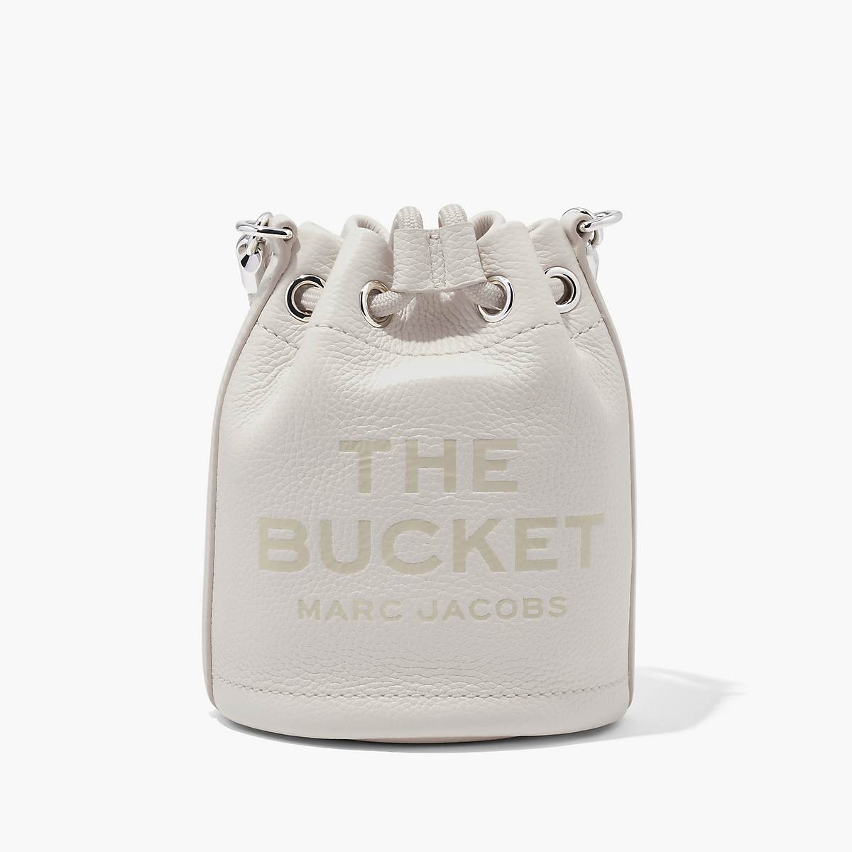 Marc Jacobs Leather Mini Bucket Väska Dam Silver | ORS-428706