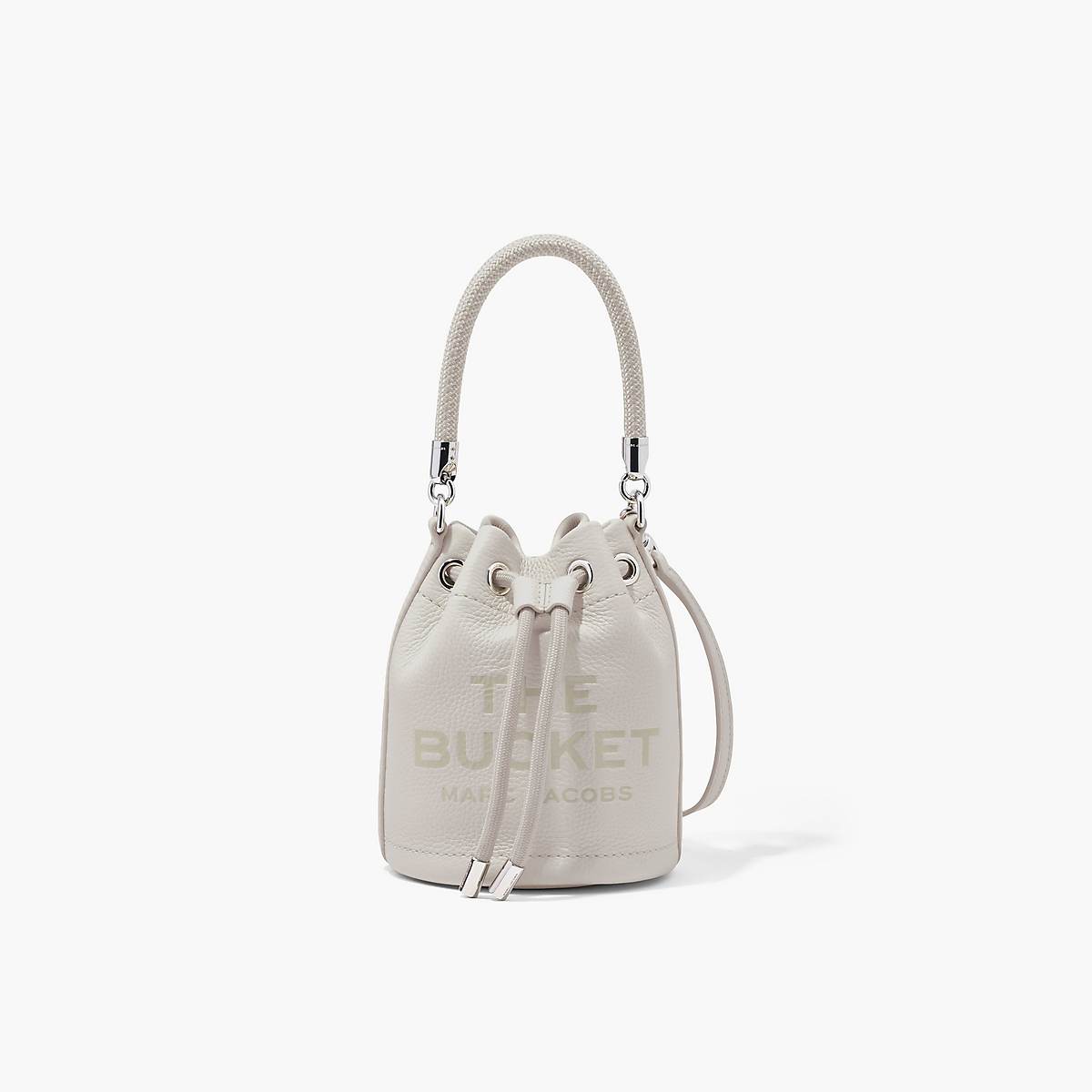 Marc Jacobs Leather Mini Bucket Väska Dam Silver | ORS-428706