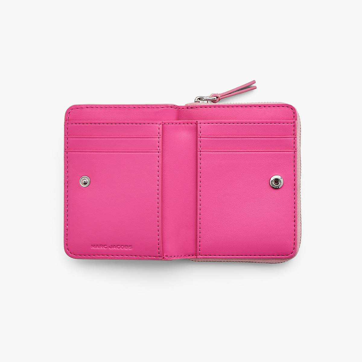 Marc Jacobs Leather Mini Compact Plånbok Dam Rosa | OUT-312894