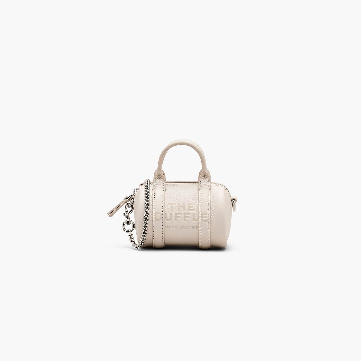 Marc Jacobs Leather Nano Duffle Crossbody Väska Dam Silver | DHS-582674