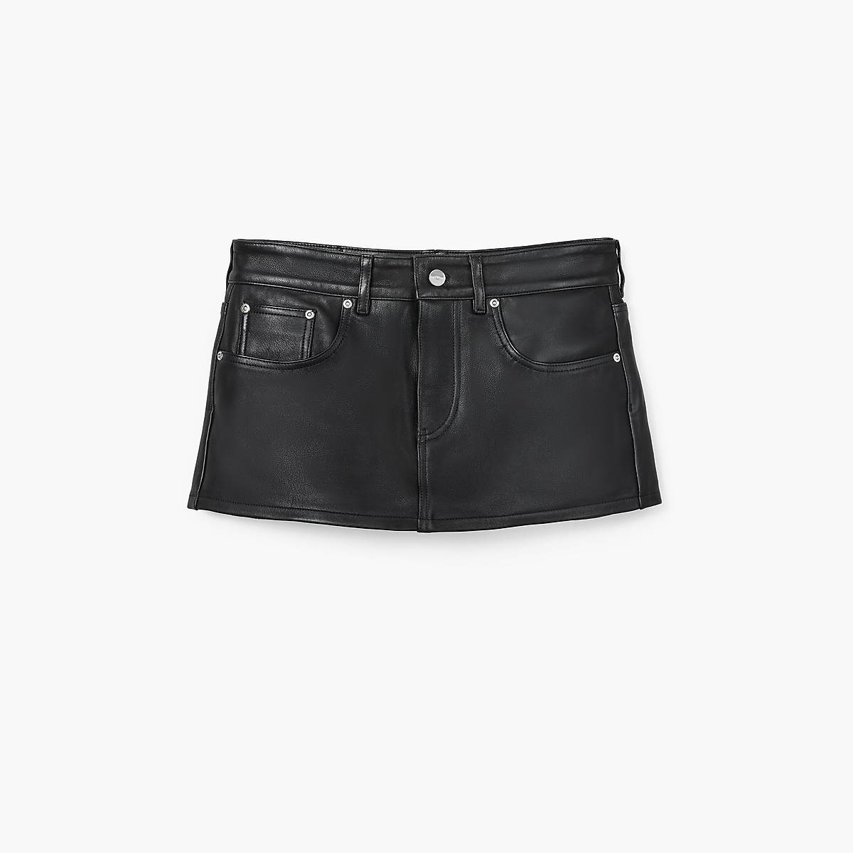 Marc Jacobs Leather Skort Kjolar Dam Svarta | GLN-283596