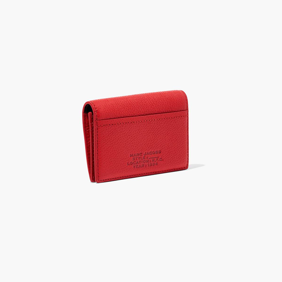 Marc Jacobs Leather Small Bifold Plånbok Dam Röda | XOS-159674